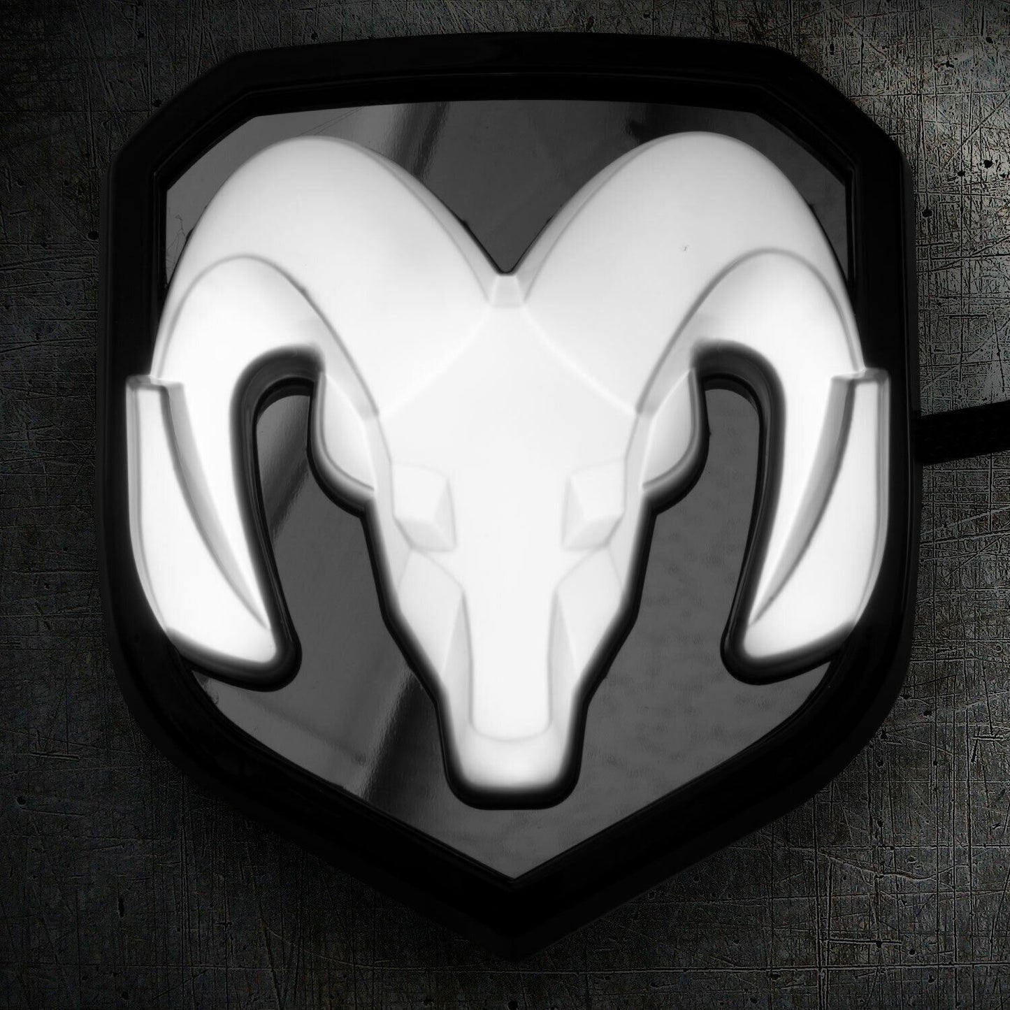 Lighted Grille Emblem Compatible with 2009-2018 Ram Dodge Grille Emblem
