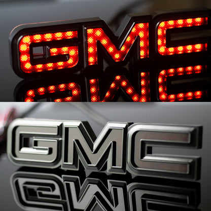 Bosswell Official Licensed LED Light up GMC Tailgate Emblem for Trucks 7″ wide
